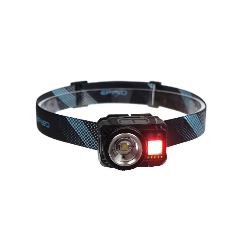 Фонарь EPILSO EPF-135 (налобный, CREE XPG 5W + COB, 1x1200mAh, 5В (USB),пластик, + работа от ААА)
