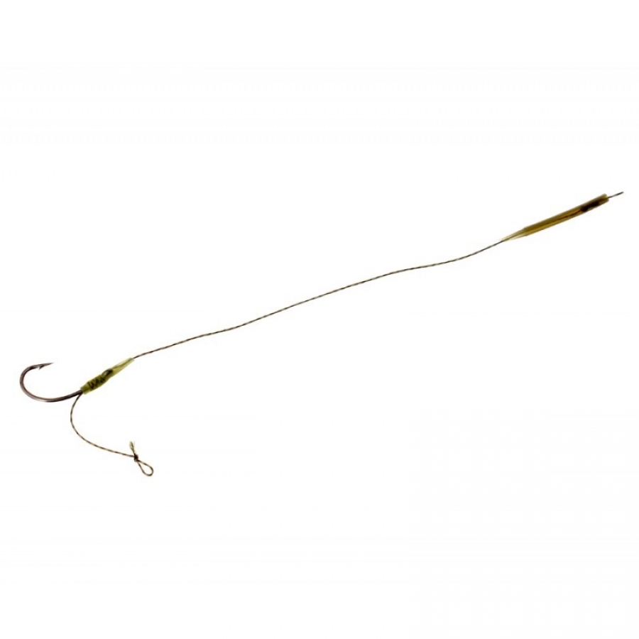 CARP PRO Поводок готовый с крючком и лентяйкой
