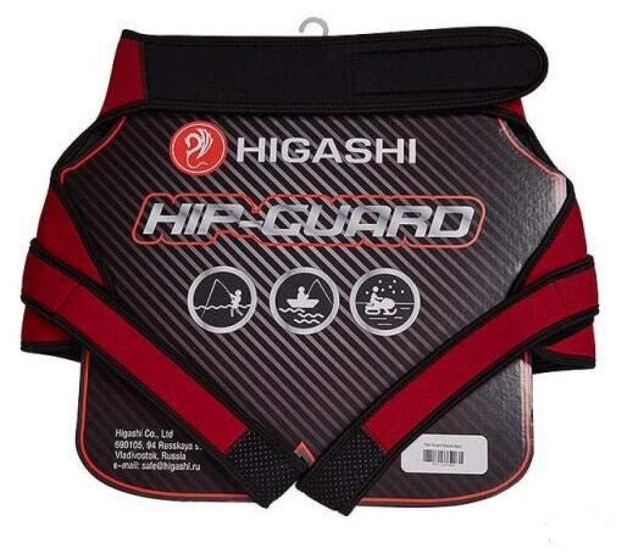 Защита неопреновая HIGASHI Hip-Guard (Black-Red)