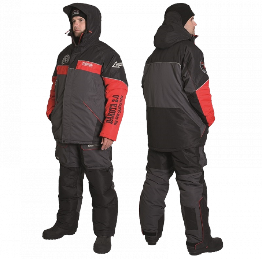 Костюм зимний Alaskan Dakota 2.0 красный/серый/черный