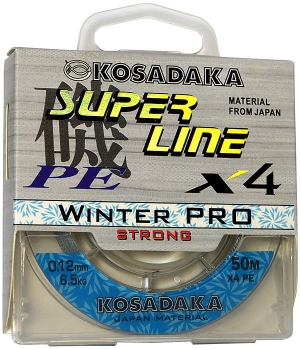 Плетенка зимн. Kosadaka "SUPER LINE PE X4 Winter PRO" 50м